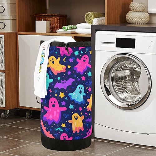 Vista 209 de Mochila de lavandería con correas ajustables para el hombro, bolsa de lavandería sucia para viajes, campamento, universidad, resistente, Rosa floral