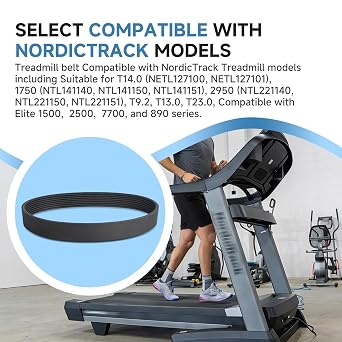 284712 Motor Drive Belt Compatible with NordicTrack Treadmills