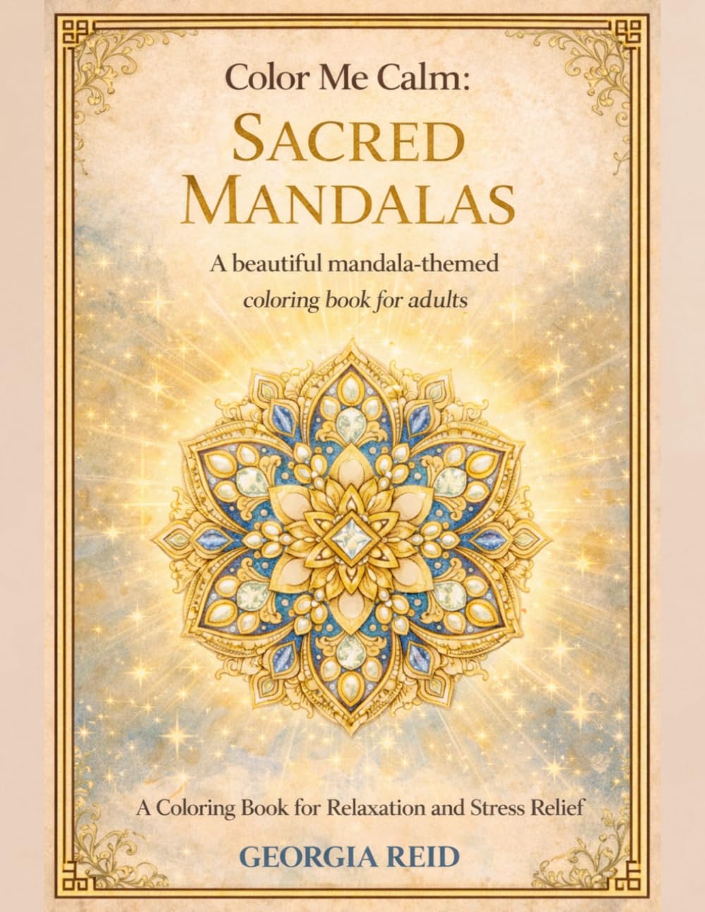Color Me Calm: Sacred Mandalas: A Beautiful Mandala-Themed Coloring Book for Relaxation and Stress Relief