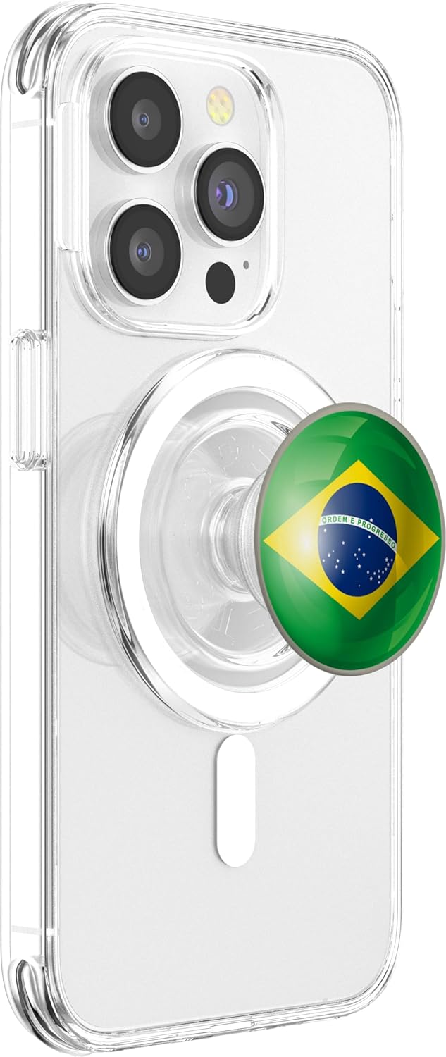 Brazil Flags United Kingdom England BrazilIan British Brazil PopSockets MagSafe PopGrip for iPhone