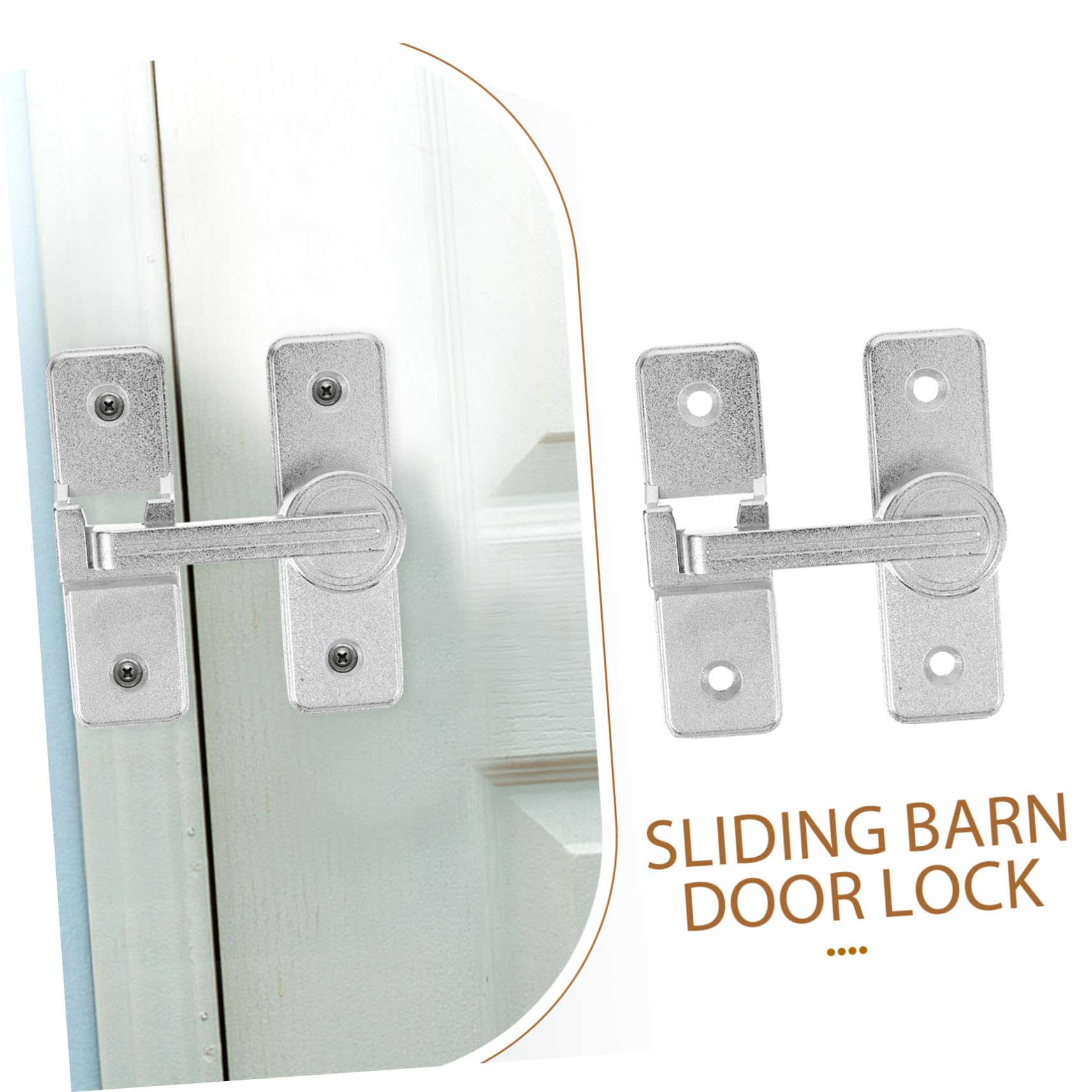 POPETPOP 5stücke Barn Door Lock Türschloss Schiebetürverriegelung Für Privatsphäre Einfache Installation Und Langlebig Für Scheunentüren Und Garagen