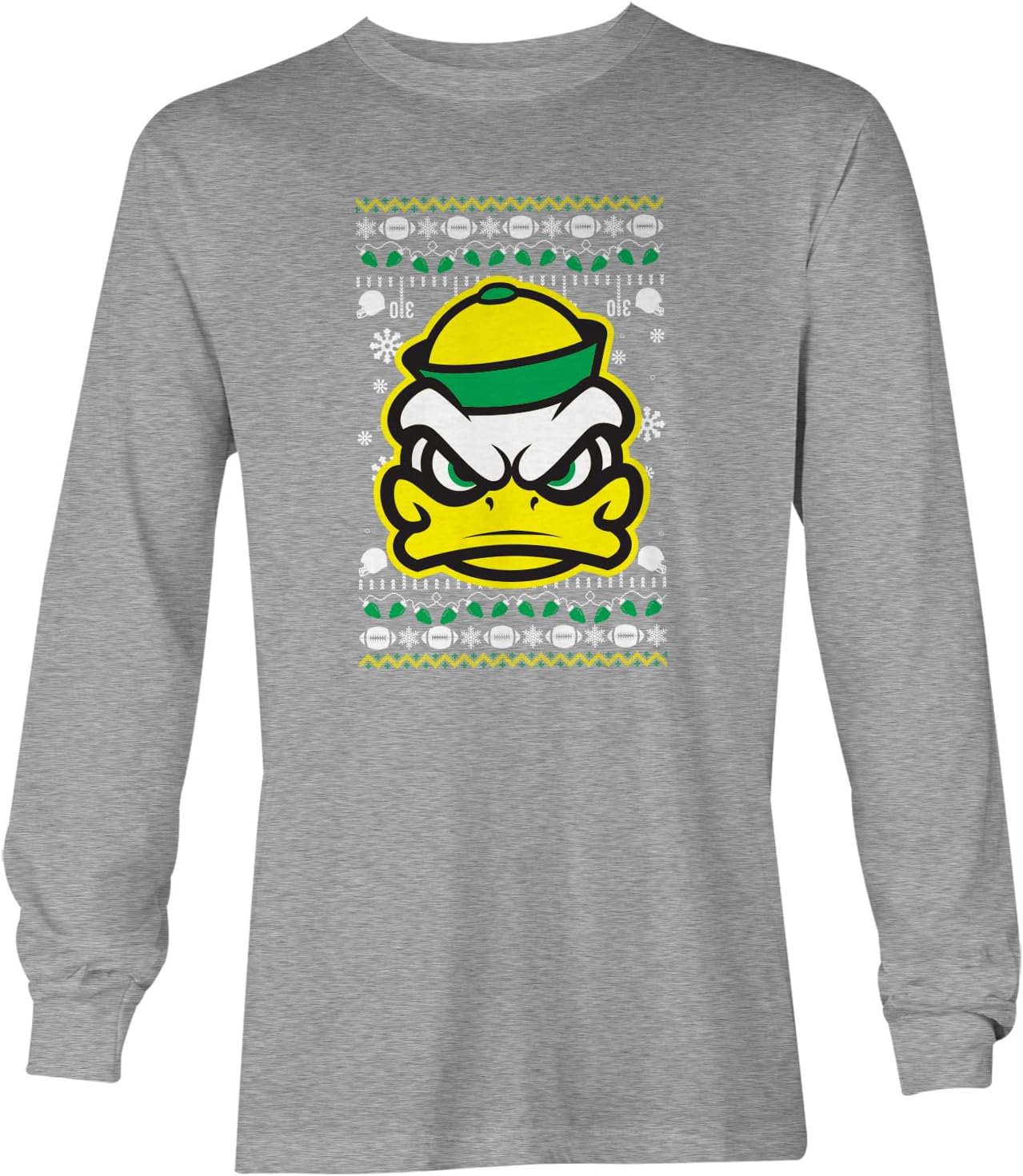 Oregon College Sport Duck Face Ugly Xmas Youth T-Shirt