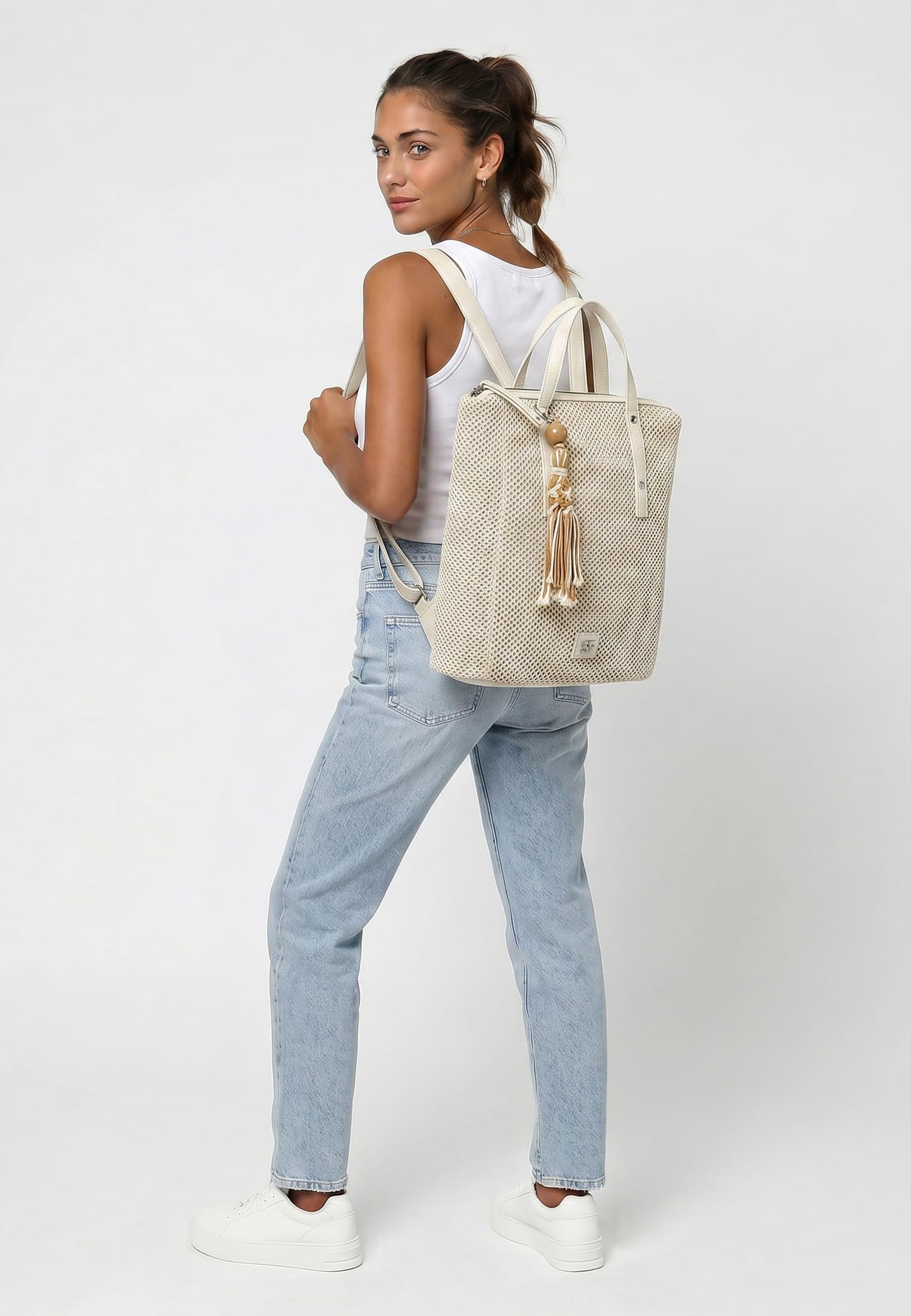 SURI FREY Rucksack SFY Gitty 17135 Damen Rucksäcke Uni beige 400