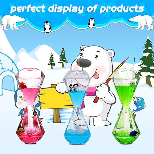 Miniatura 2 de XINBAOHONG Burbujeador de movimiento líquido para niños y adultos, reloj de arena, temporizador líquido para juegos sensoriales, juguete para la