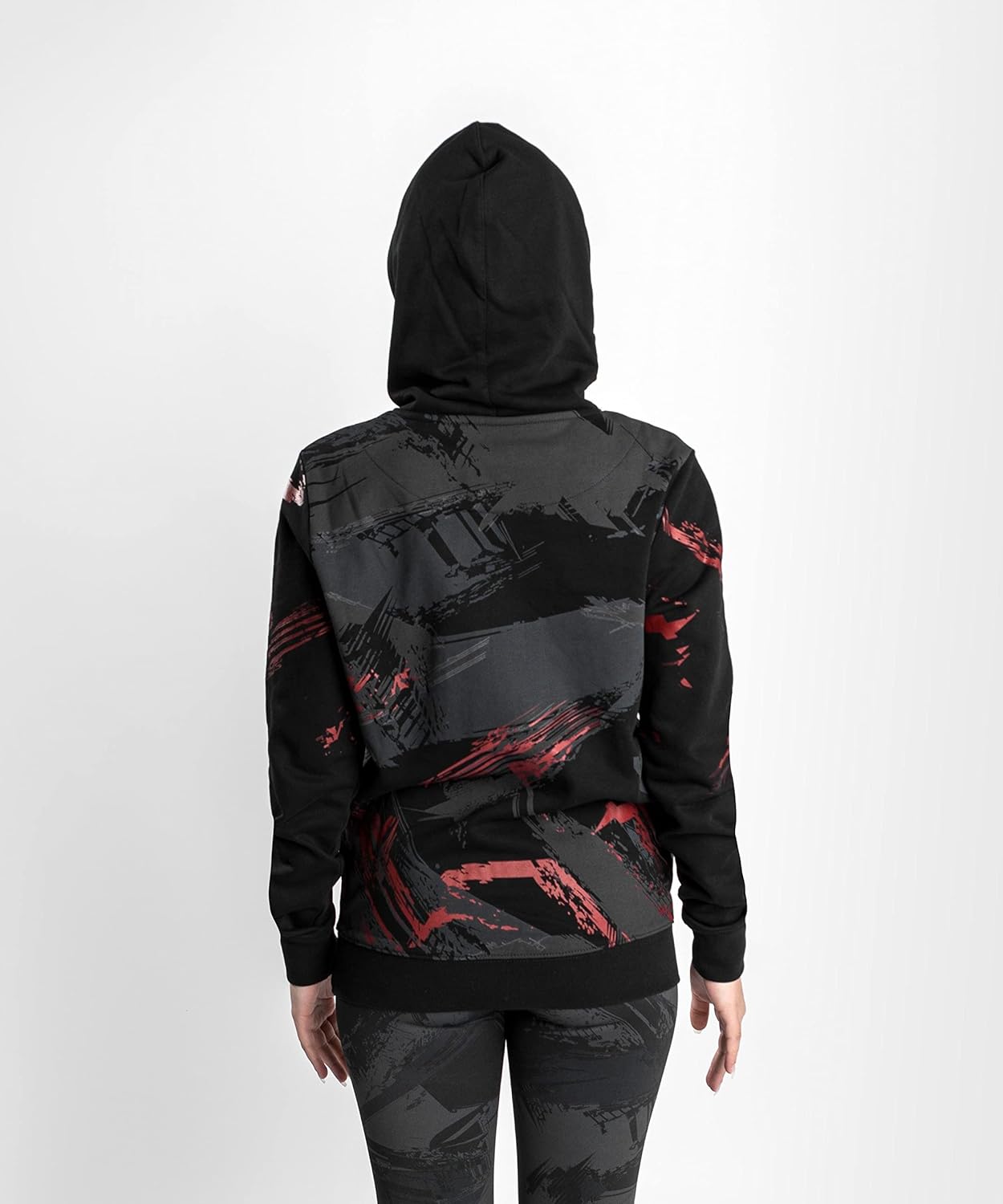 Venum womens Ufc Venum Authentic Fight Week 2.0 Hoodie - for Women - Black/Red - Image 3