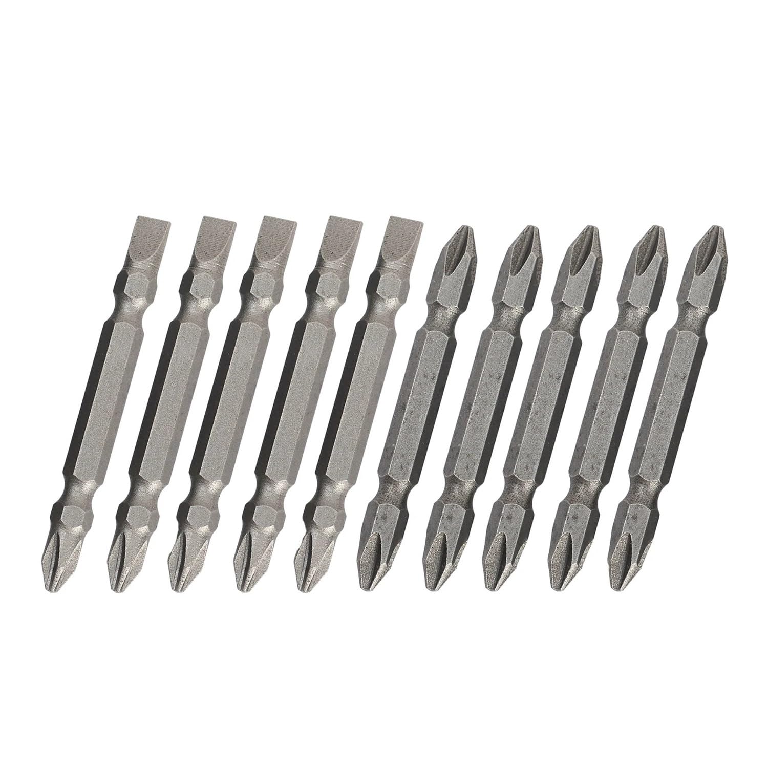 10Pcs 65mm S2 Double Head Magnetic Screwdriver Bits