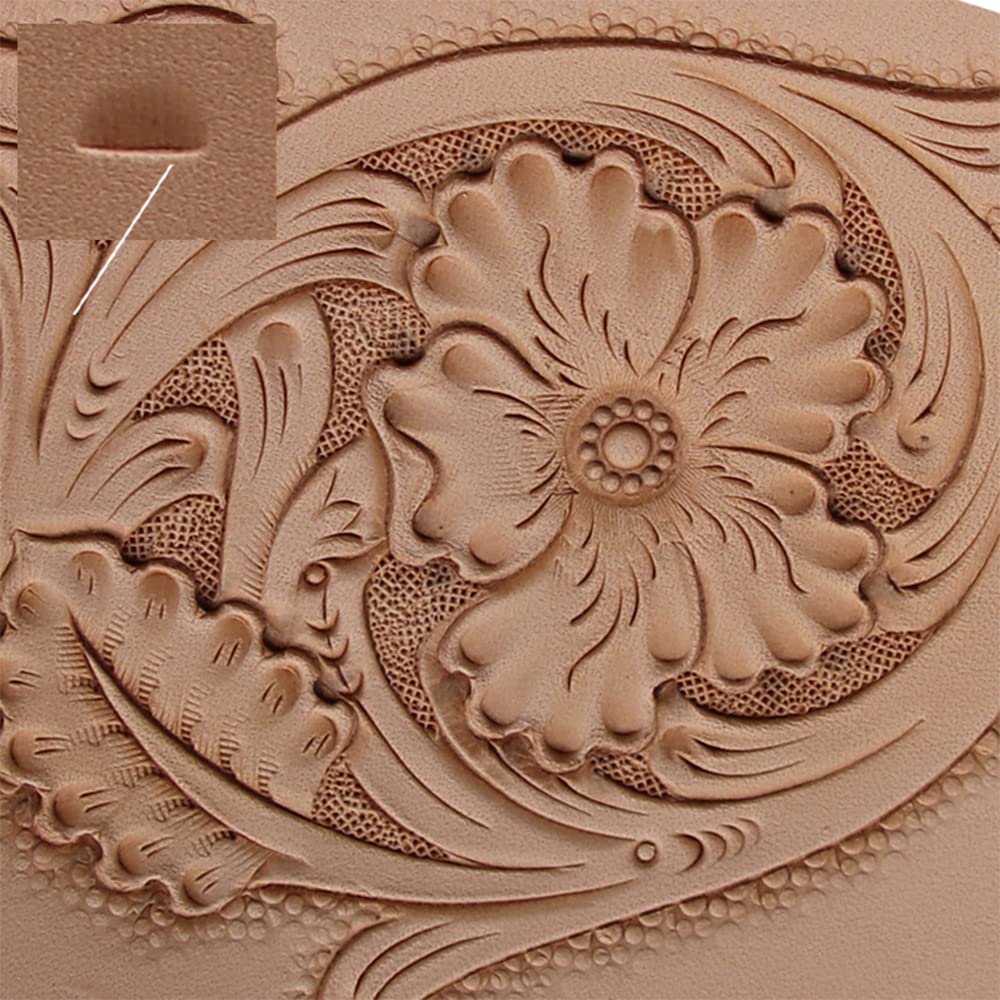 ARTLeather - Juego de 3 herramientas de estampación para biselado de acero inoxidable para manualidades
