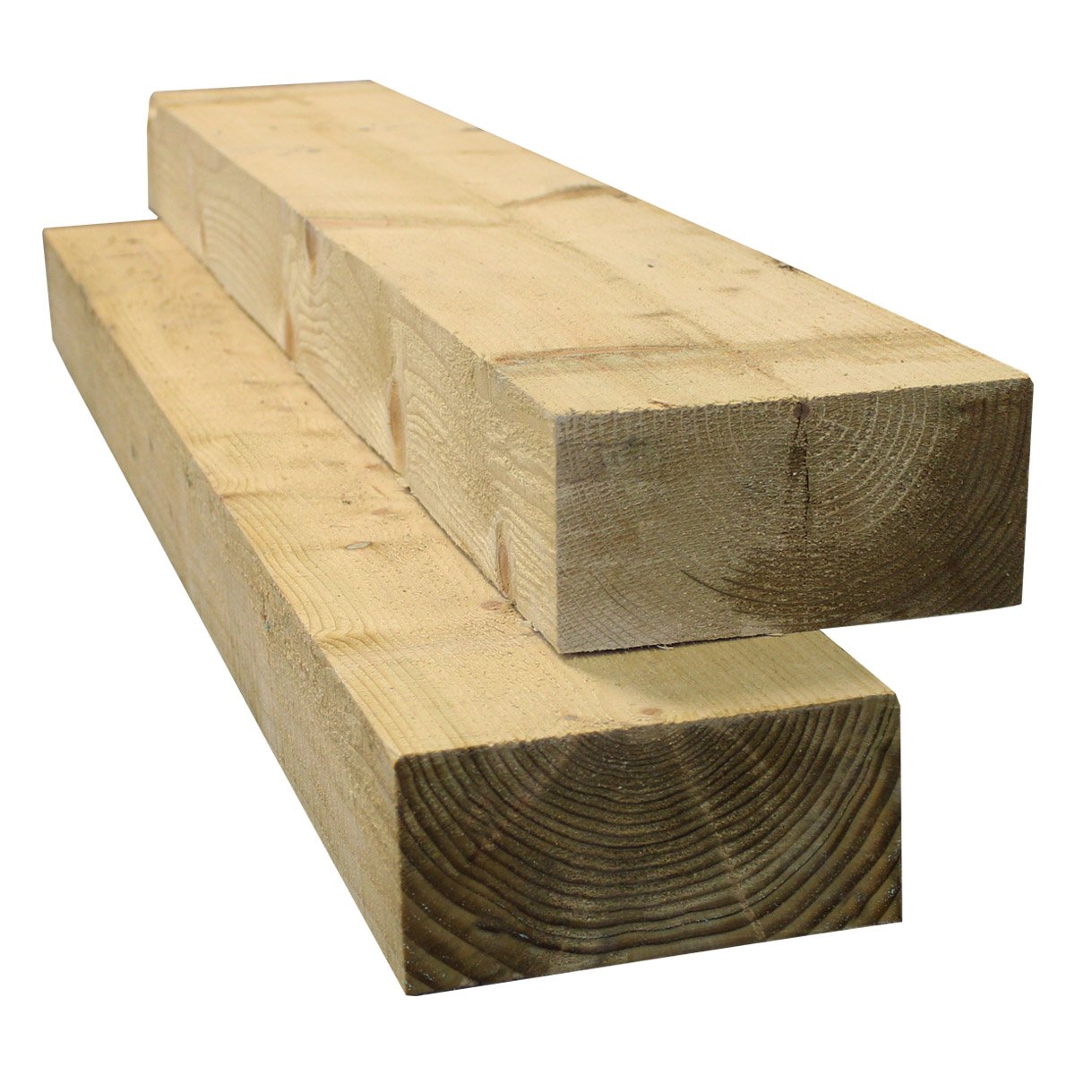 Suregreen Timber Sleepers 2.4m Tanalised Treated Softwood 4 Pack of