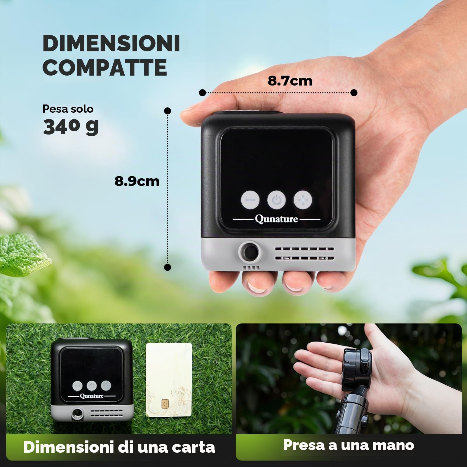 Doccia da Campeggio Portatile IPX8 con Display Digitale | Ricaricabile 8000mAh, 3 Modalità di Doccia, con Tubo da 2m e Soffione, per Viaggio Spiaggia Animali Domestici