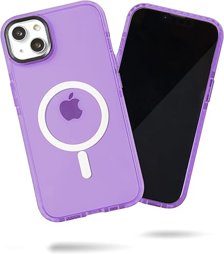 Miniatura 11 de SteepLab Funda de barrera para iPhone 14, protección de 360 grados que absorbe impactos con bisel elevado y colores llamativos (fresa roja