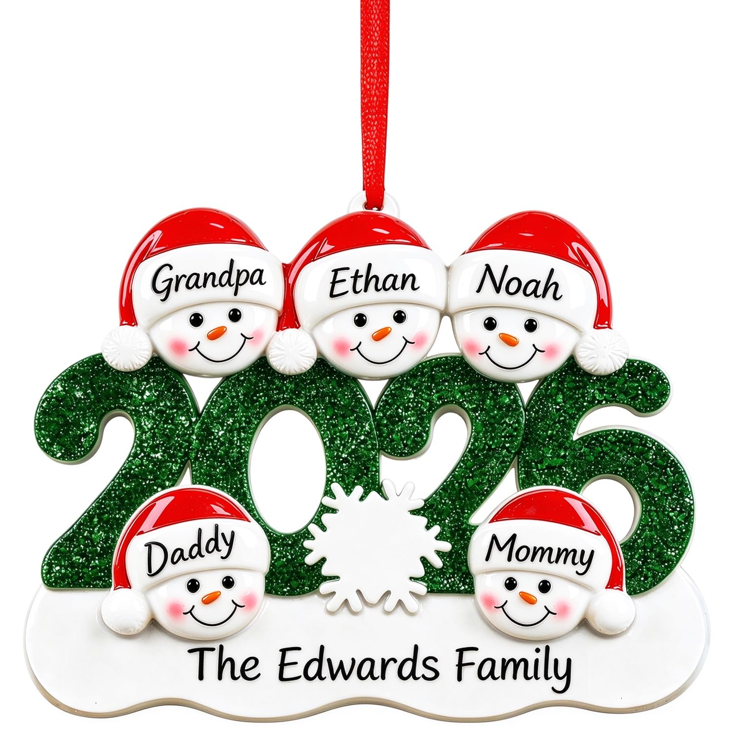 2026 Personalised Christmas Decorations, Christmas Tree Bauble