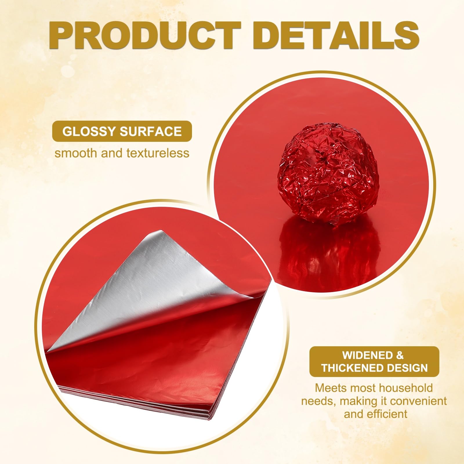 PATIKIL Foil Candy Wrappers 3.5x3.5 Inch - Image 3