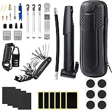 Ninonly 38-Piece Bicycle Repair Tool Kit with 16 in 1 Multifunction Tool, Mini Pump 120 PSI, Patch Kit, Tyre Levers Puncture Kit for Bicycle, Mountain Bike, Cycling