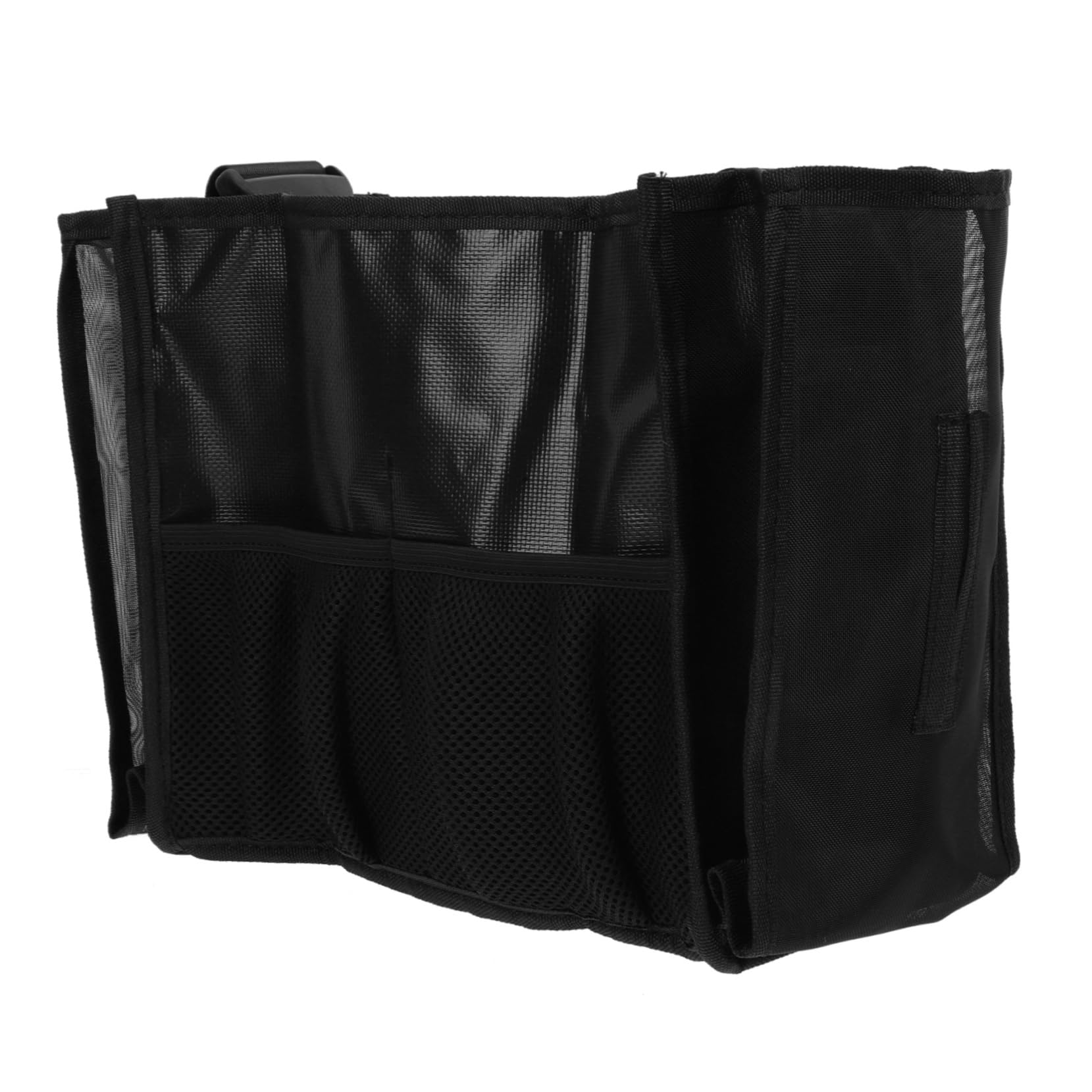 Marsupio Porta Pennelli Professionale, Borsa Cosmetica Nera in Garza, Capienza Grande, Resistente e Allungabile per Make-up Artist