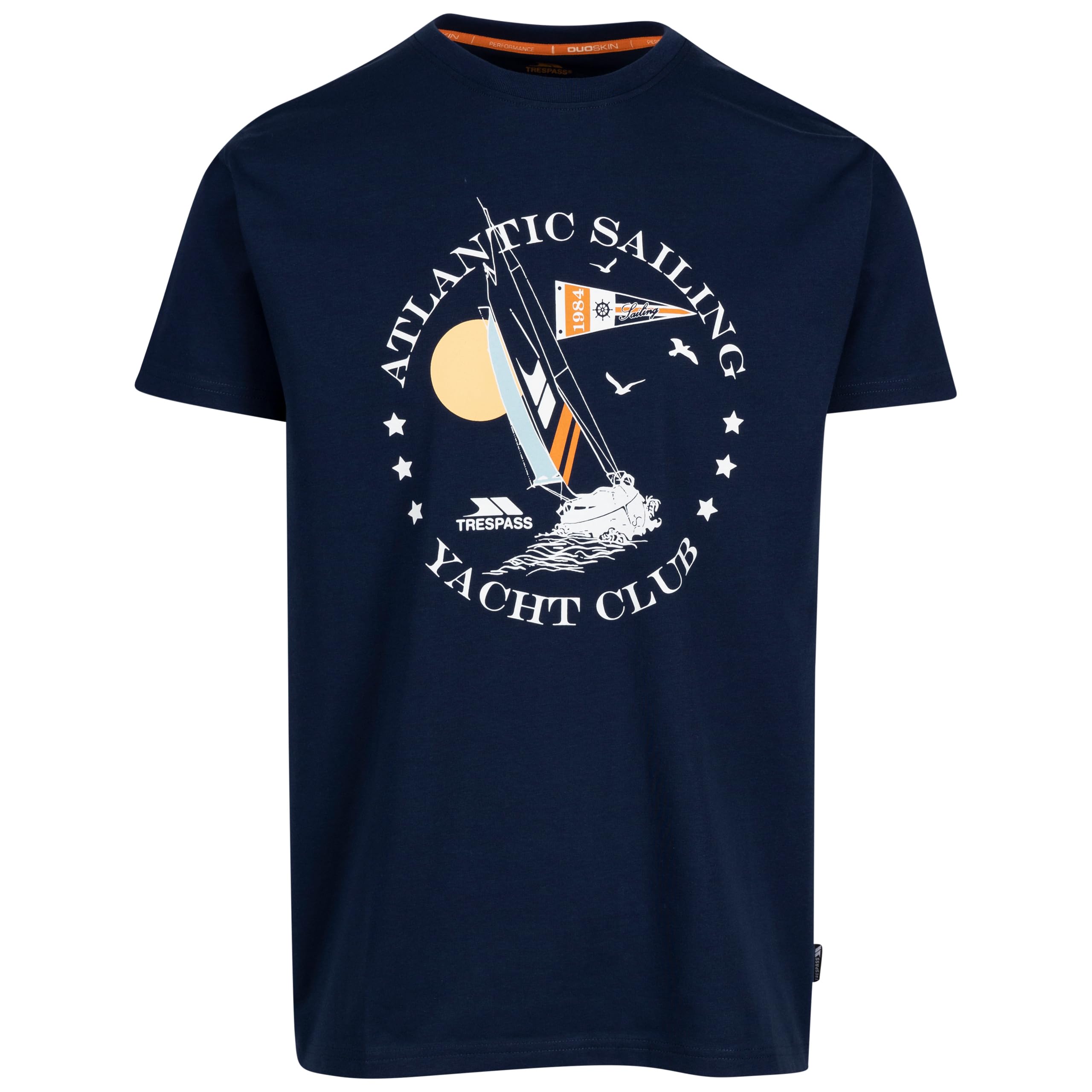Trespass (L, Navy) Mens Casual Fit Printed T-Shirt Cedarf