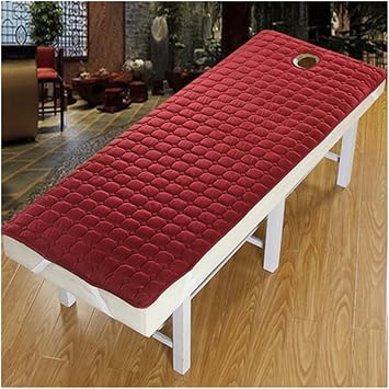 F,R 70x190cm/27x75in,Mswborml Thicken SPA Massage Table Mattress Topper with Face Hole, Soft Massage Table Fleece Pad Cover, Comfortable Massage Table Pad and Face Rest Cover Set Bed Not Included