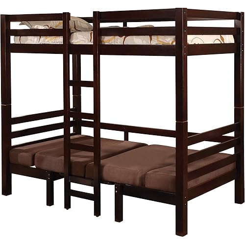 Joaquin Twin Over Twin Convertible Loft Bed Brown Furniture Decor Amazon Com Coaster Twin Over Twin Convertible Loft Bunk Bed