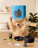 Fontanella per Gatti senza Fili: Fontana per Gatti a Batteria - 2.6L Fontanella Gatto con Sensore di Movimento - Dispenser Acqua Gattis Ricaricabile - Distributore Acqua Cani con Pila - Nero - 9