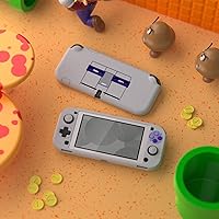 Vista 4 de eXtremeRate PlayVital Classics - Funda protectora estilo SNES para Nintendo Switch Lite, tapa dura para Nintendo Switch Lite Protector de pantalla