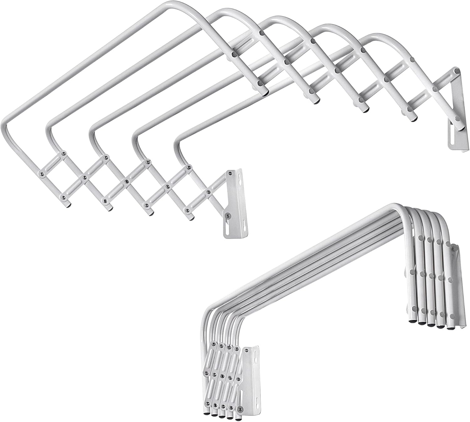 ILIKEPOW Wäscheständer Wandmontiert - Edelstahl Klappbar 40-70cm Für Bad Balkon