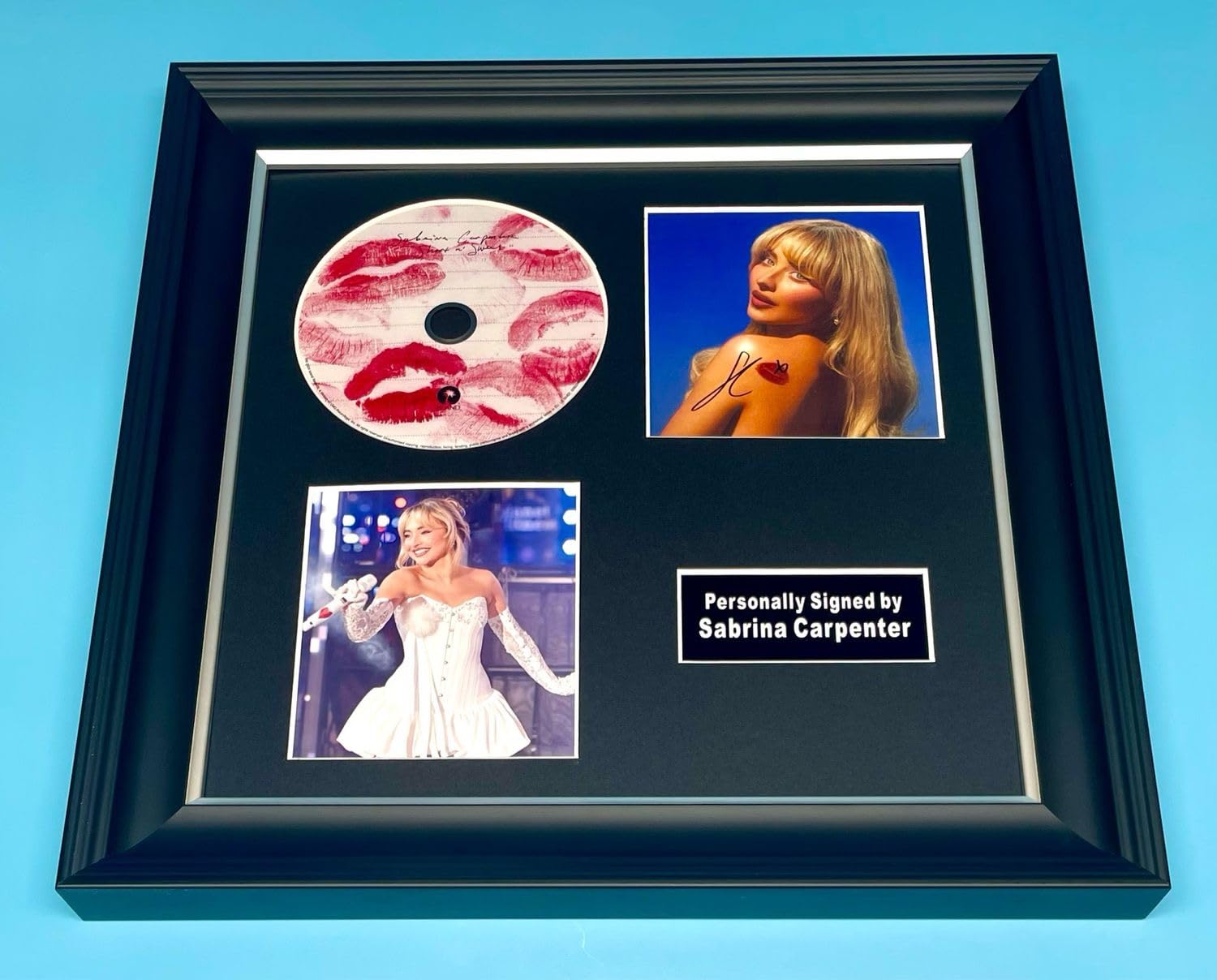 Amazon.com: Sabrina Carpenter Signed Photo & CD In Luxury Handmade