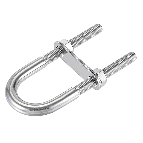 Miniatura 3 de Perno en U redondo M12x46mmx150mm Acero Inoxidable 304 con Placa de Tuerca