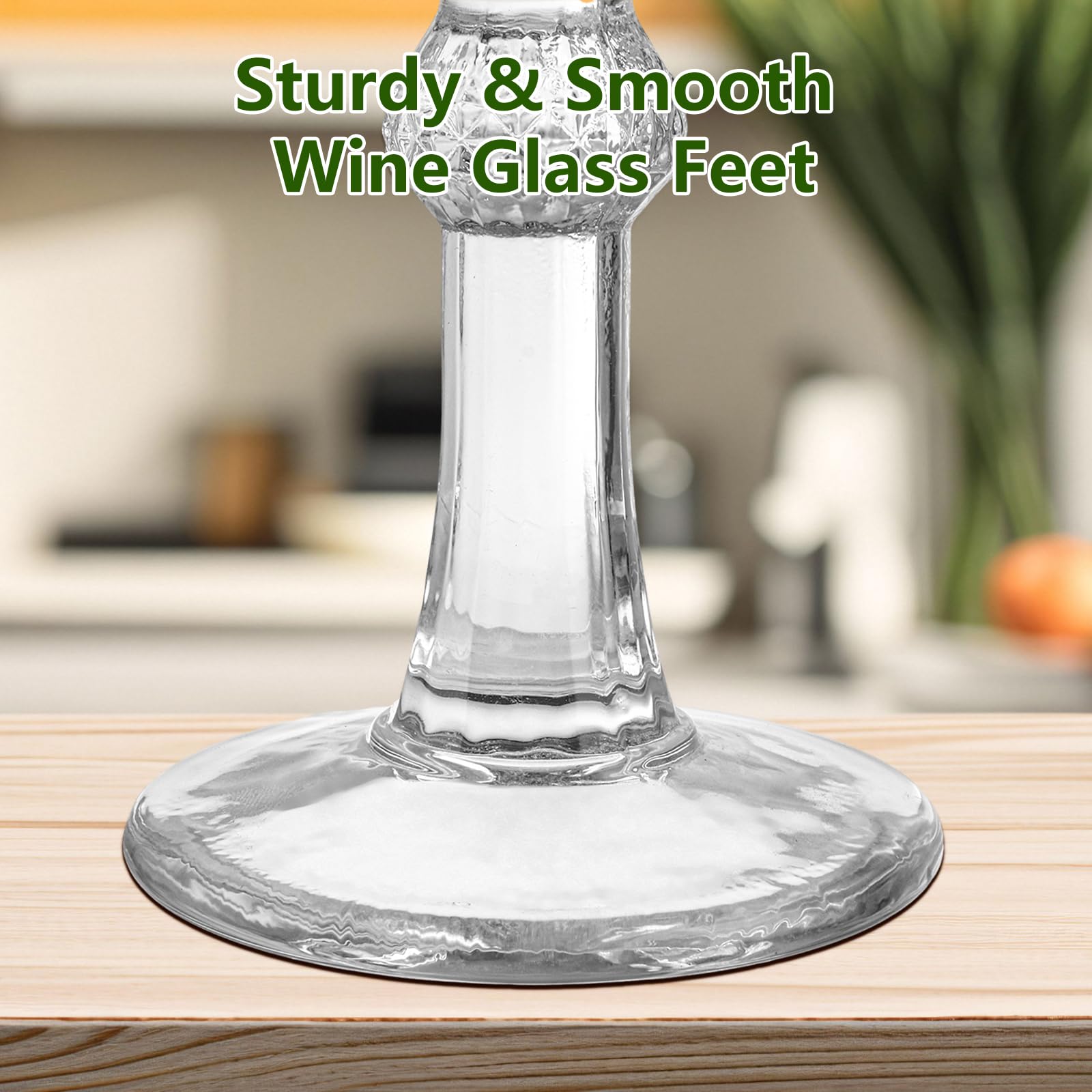 ASelected Juego de 6 copas de vino tinto CPS, copas de vino de cristal de 280 ml, juego de copas para el hogar, bar, cocina, restaurantes, cócteles, bodas, caja de regalo incluida