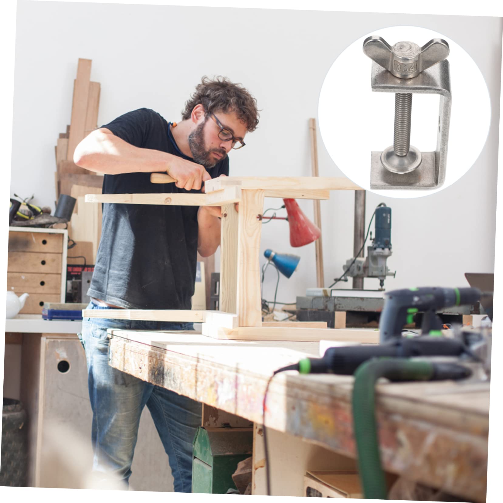 1-.50in. X 3-.50in. Regular Duty Malleable C-Clamp, Mfr: CM15-A