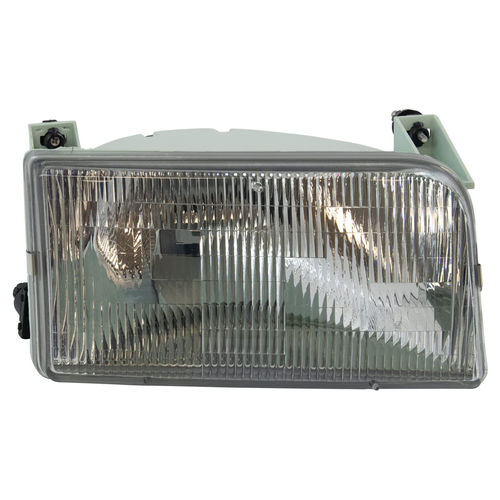 TRQ Right Passenger Side Headlight Assembly Fits 92-96 Ford Bronco 92-97 Ford F150 97 Foird F250 HD 92-97 F250 92-97 F350 FO2503114