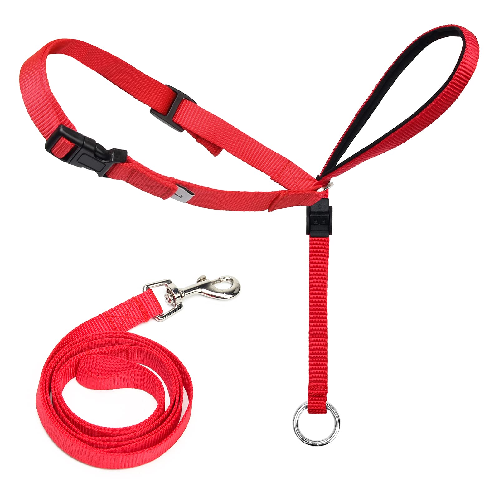 ZhichengbosiHead Halter for Dogs, Adjustable Dog Headcollar with 120 cm Safety Nylon Strap to Stop Pulling for Small Medium Large Dogs
