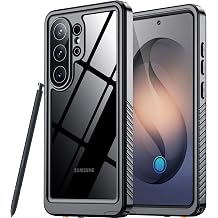 SPIDERCASE for Samsung Galaxy S26 Ultra Waterproof Case, [12FT Military-Grade Drop Protection] IP68 Underwater [Built-in Screen Protector] Full Body Sealed Protection Phone Case 6.9", Black/Clear