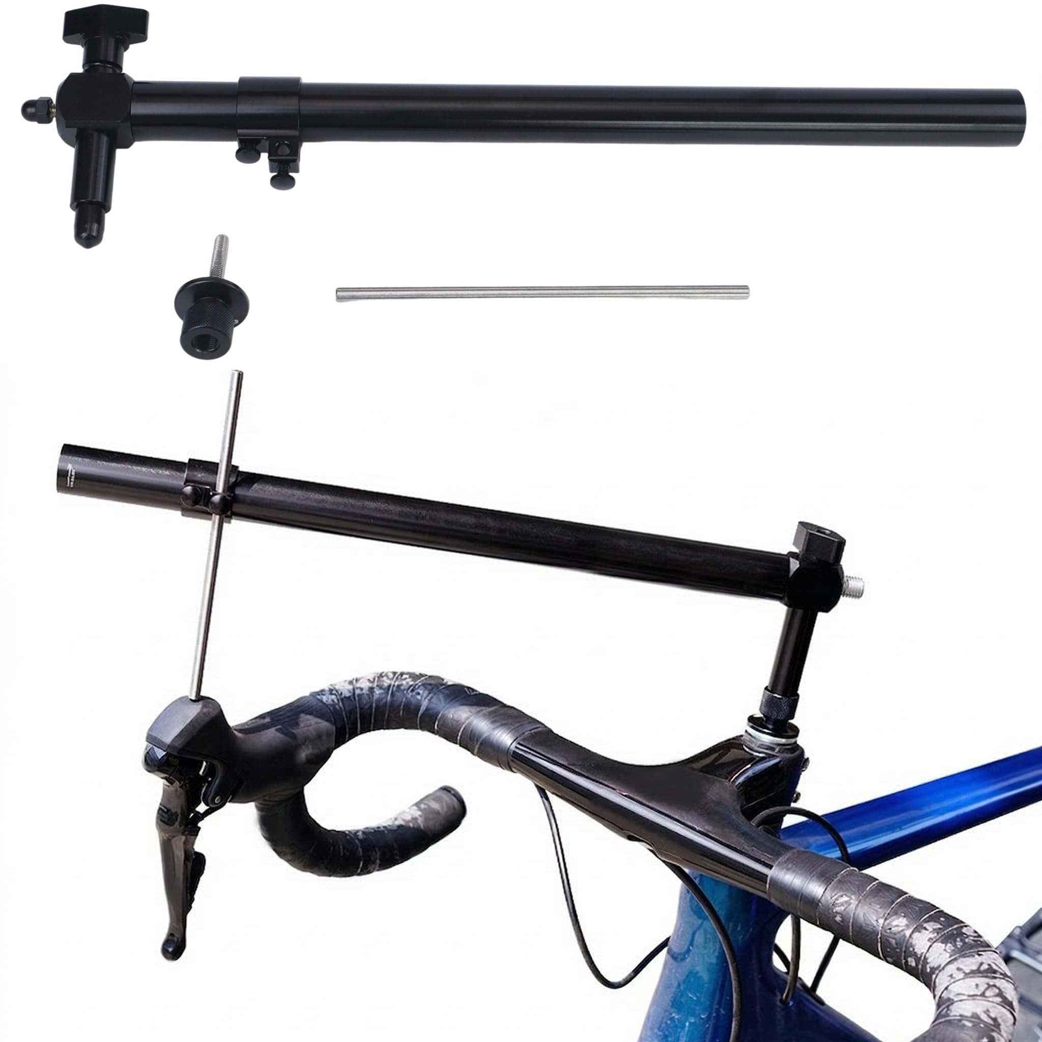 Rennrad Dual Control Hebel Ausrichtungswerkzeug, Griff Symmetrie Einsteller, Fahrrad Lenker Reparatur Nivellierwerkzeug, für Rennrad Dual Control Hebel (schwarz) Sonstiges