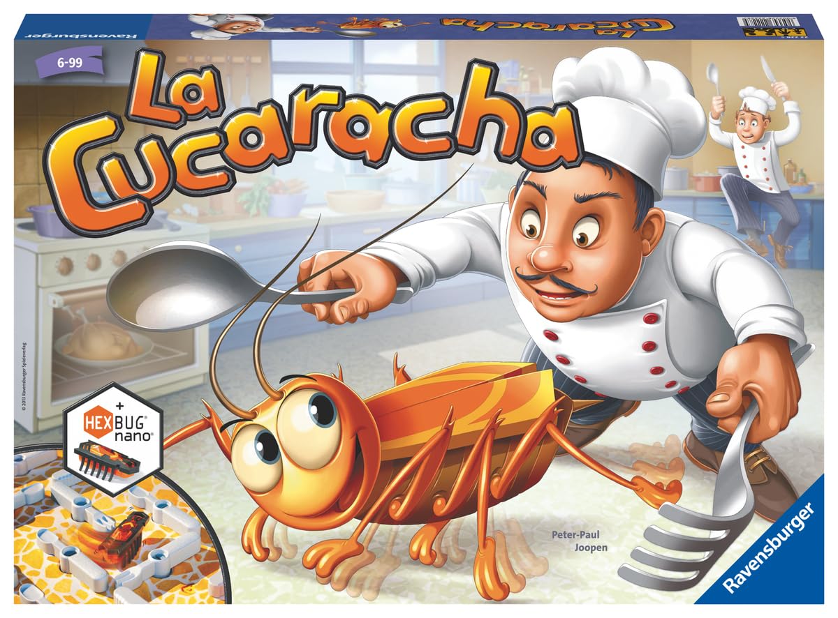 Ravensburger - La Cucaracha, Gioco da Tavolo per Tutta la Famiglia, 2-4 Giocatori, Idea Regalo per Bambini 6+ Anni, Edizione in Italiano