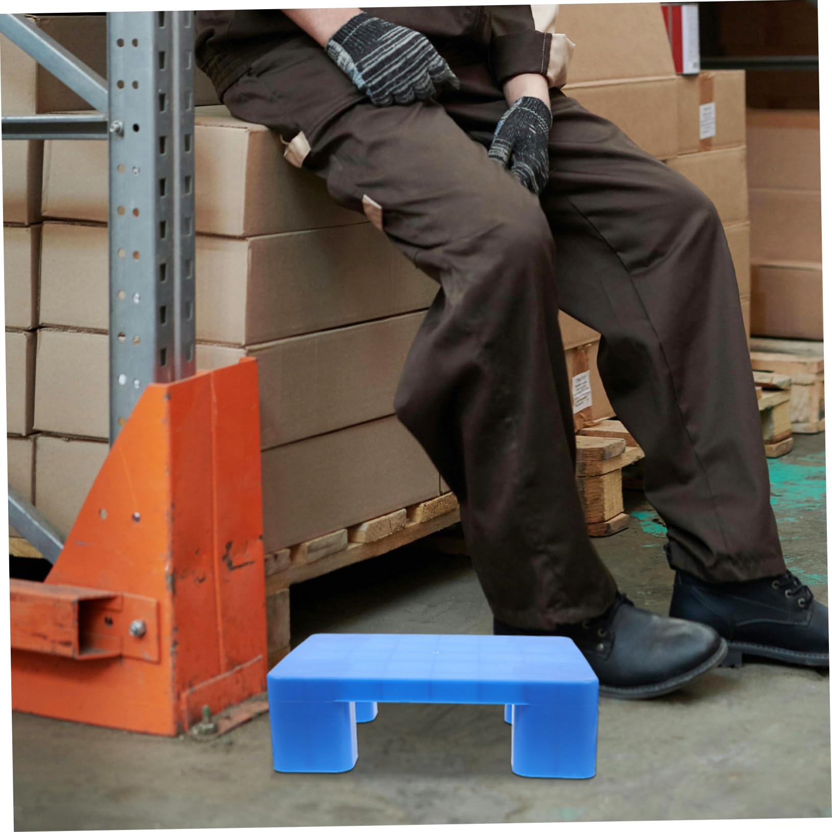 Uonlytech Pallet in Plastica Per Stoccaggio in Cantina Resistente e Robusto Dimensioni 40x30x12 Cm Per Garage e Supermercati Pallet Multifunzionale Pesi Elevati