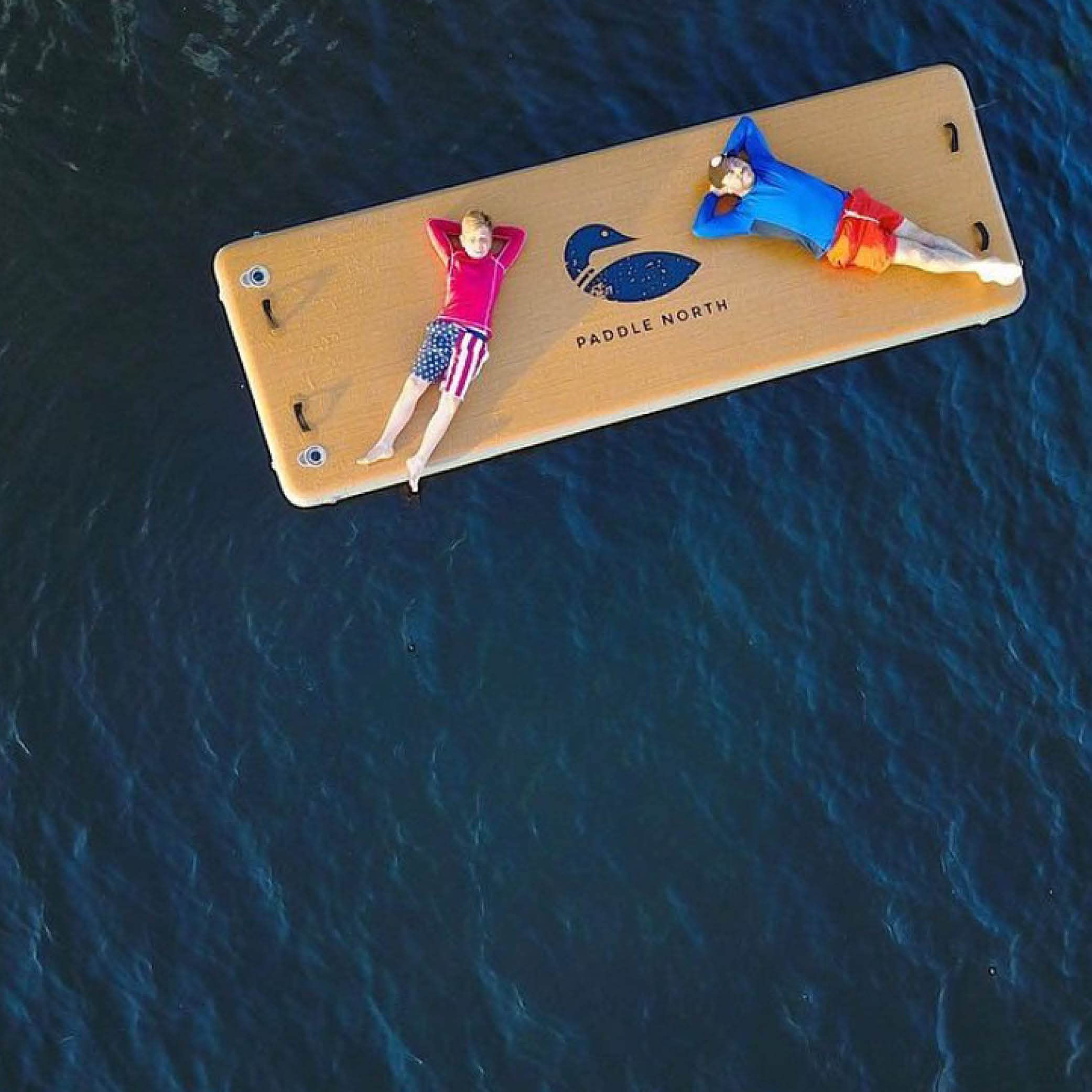 Paddle North Inflatable Dock, Raft, and Swim Platform for Lakes, Oceans, Rivers, and Pools - Durable and Rigid Mat Available in Two Sizes - 6'x9' and 6'x12' (6ft. x 12ft.)