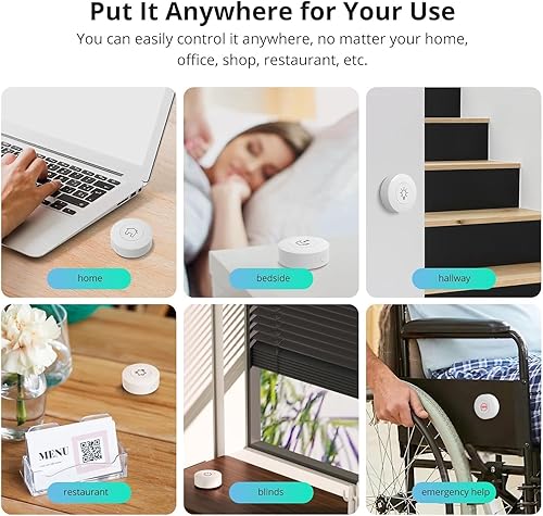 Miniatura 9 de SONOFF Interruptor Zigbee, botón inalámbrico SNZB-01P, soporta crear escenas inteligentes, activa los dispositivos conectados en la aplicación