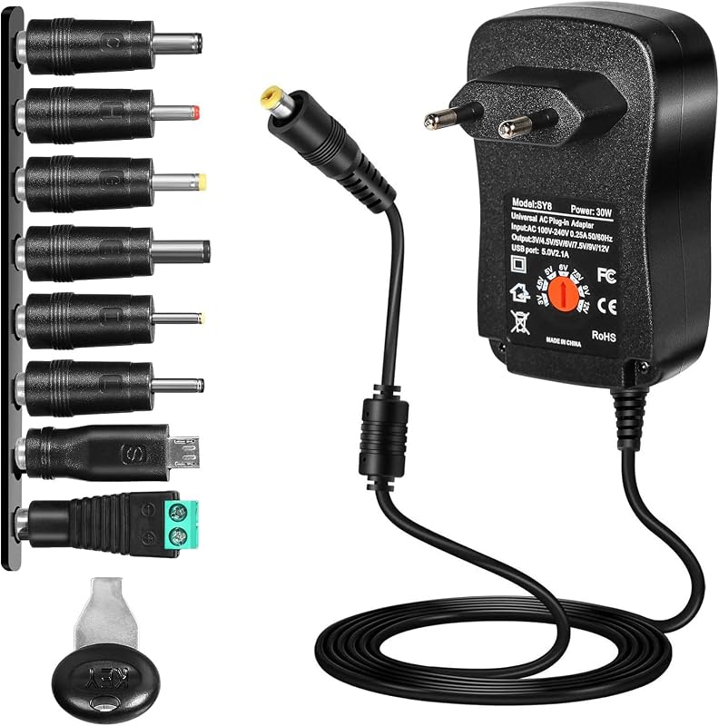 DEWIN 30W Univerzális Tápegység AC/DC 3-12V Többfeszültségű Adapter