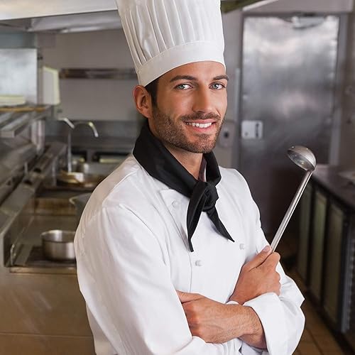 Vista 29 de meekoo Cucharón de acero inoxidable con mango de sopa con borde de vertido para cocina, cocina, salsa de sopa (4 onzas)