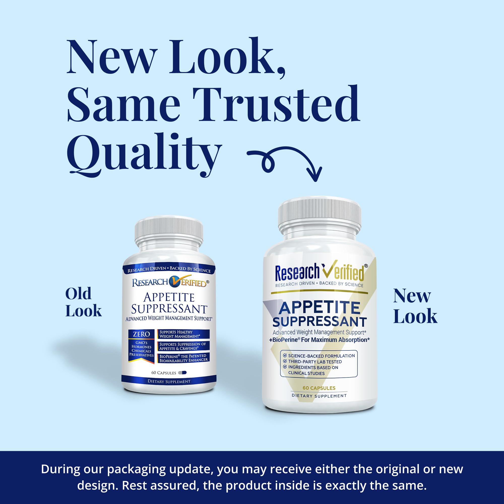 Research Verfied Appetite Suppressant - Curb Cravings, Reach Satiety, Boost Metabolism - 60 Capsules - Pack of 1 — Amazon image 2