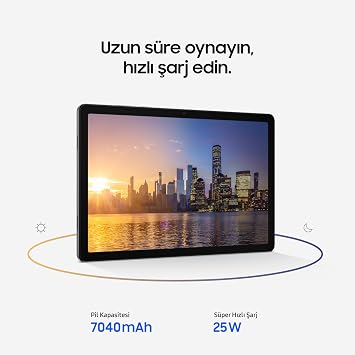 Samsung Galaxy Tab A11+, Android Tablet, Gri, WiFi Destekli, 6GB RAM, 128GB Depolama Alanı, 11 İnç (Samsung Türkiye Garantili)