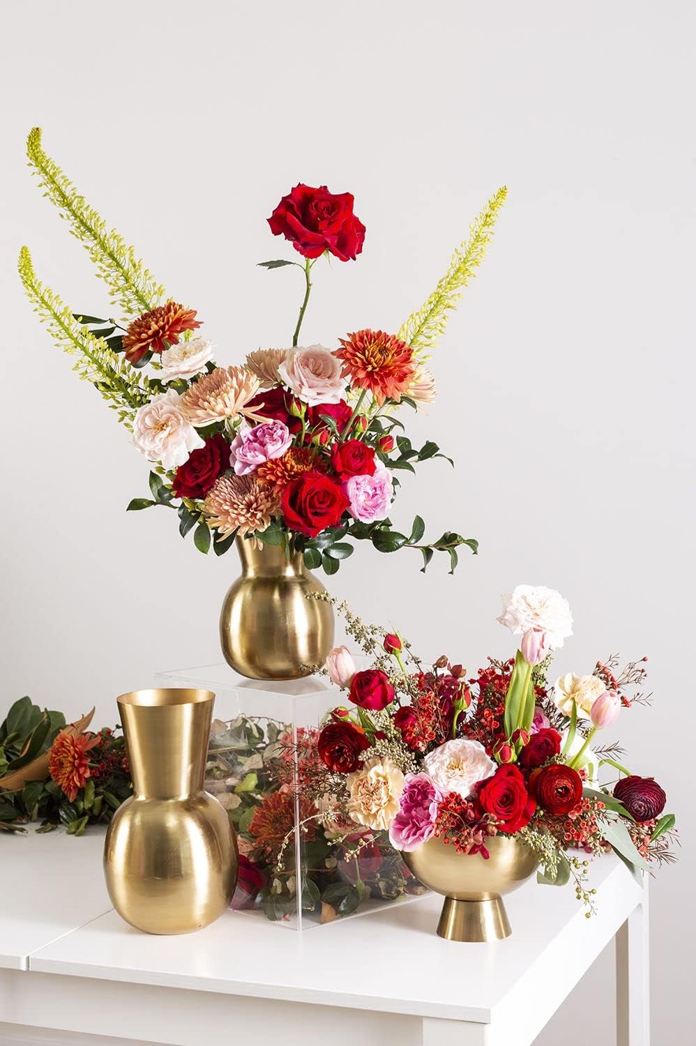 Golden Love Metal Compote for Plant and Flowers | Metal Compote Decor for Home or Office l Indoor and Outdoor Vasefor Any Event Decoration (6.5"x 8") (78836.00)