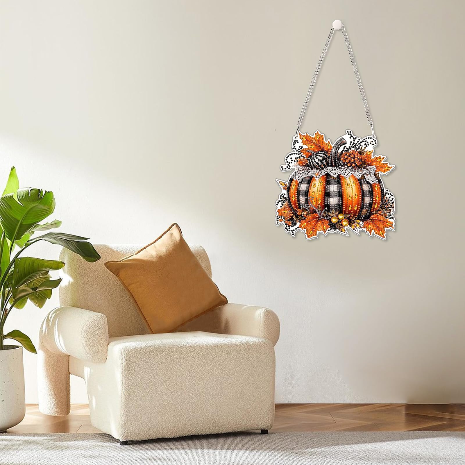 MOGTAA Autumn Diamond Art Hanging Ornaments with Chain - Image 3
