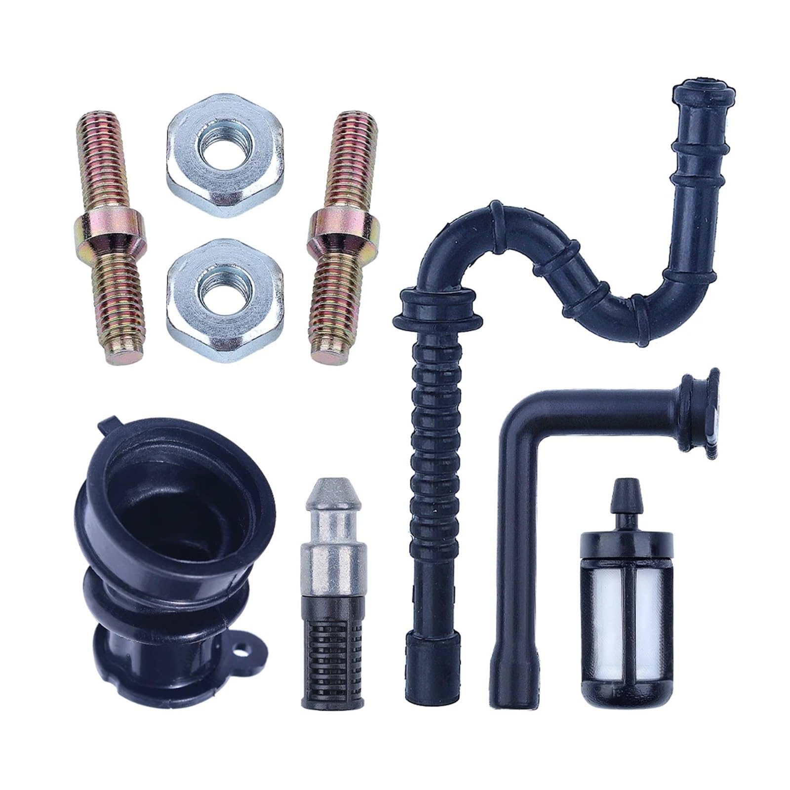 Línea de Filtro de Combustible y Aceite del colector de admisión de Repuesto, Compatible con motosierras Modelos 034, 036, MS340 y MS360. Espárrago de Barra, Pieza 1125-141-2200, 1127-358-7702.