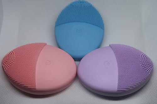 Miniatura 5 de Limpieza Eléctrica Limpia Poros Cepillo De Cara Limpieza Instrumento De Belleza Instrumento De Limpieza Facial Cepillos (Púrpura)