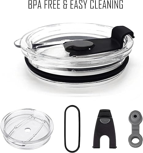 Miniatura 3 de Tapas de repuesto para vaso de 20 onzas, tapas resistentes a salpicaduras a prueba de derrames (solo tapa), regalo de Navidad