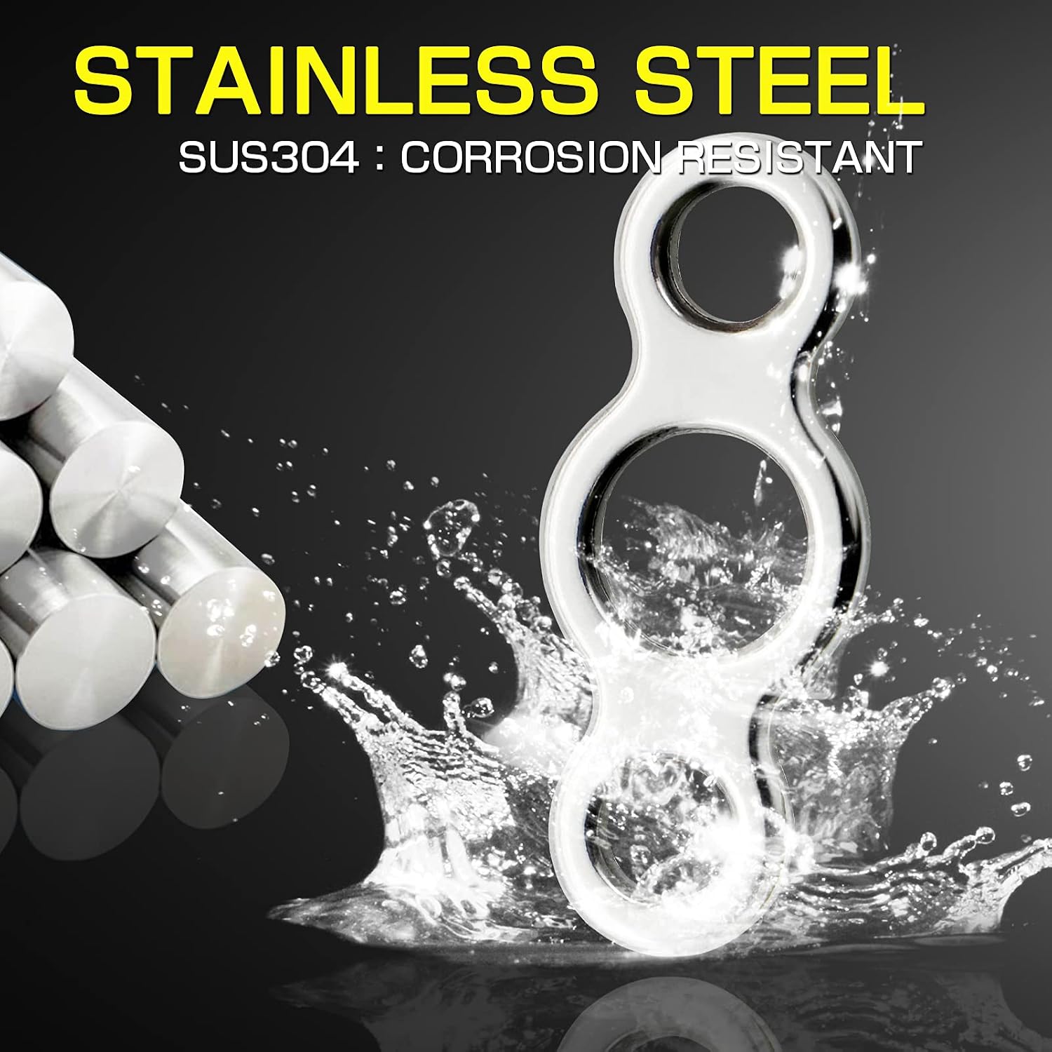 Line Connector Solid Ring Fishing High Strength Jigging Ring Stainless Lure Remover Solid Rings Fishing Saltwater Freshwater