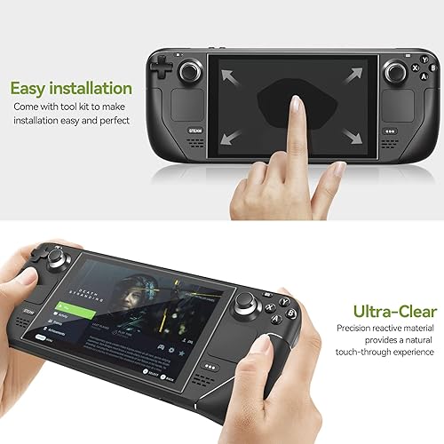 Miniatura 7 de ivoler Paquete de 2 protectores de pantalla de vidrio templado diseñado para cubierta de vapor de 7 pulgadas con marco de alineación transparente HD