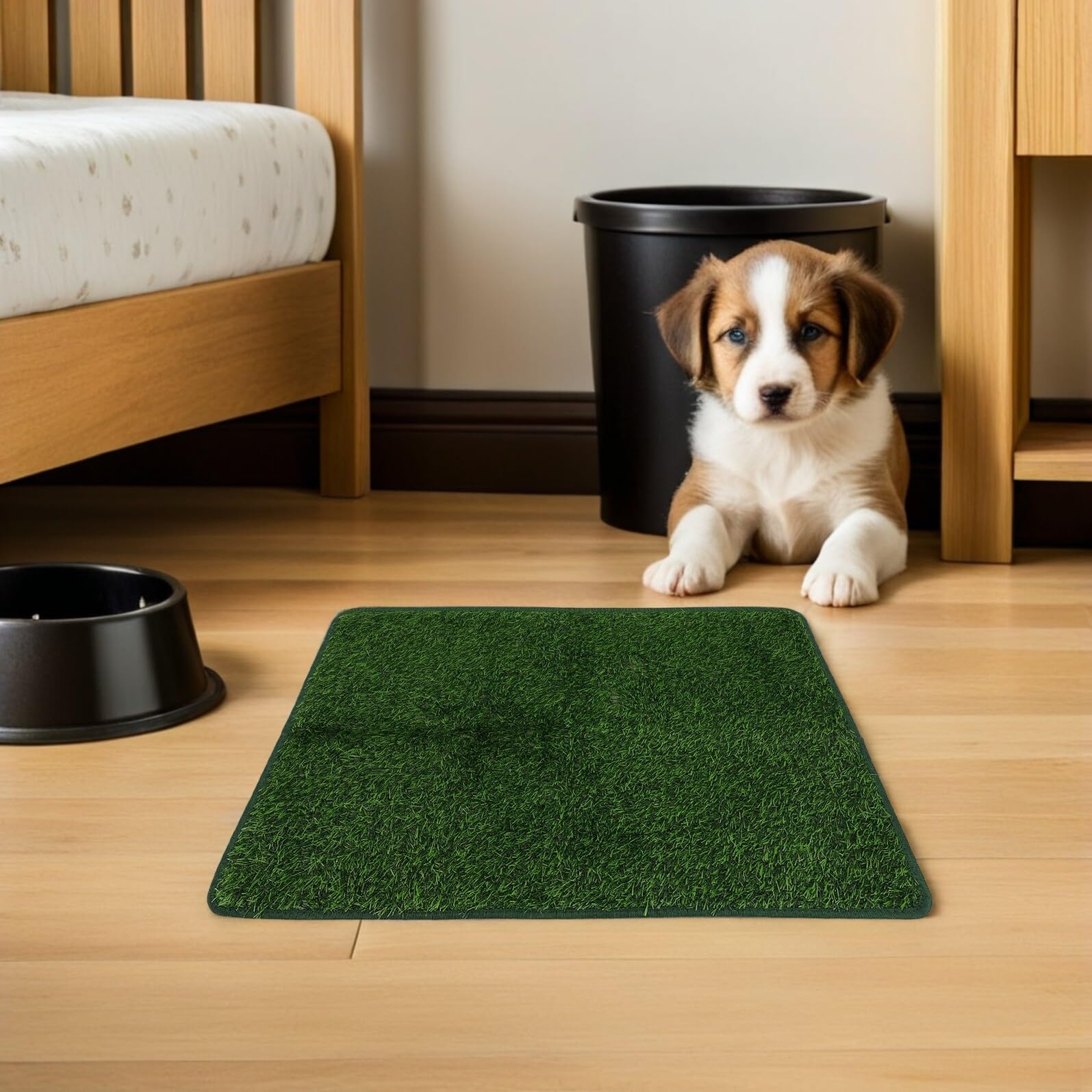 SUPVOX Tapis de Propreté pour Chien en Gazon Artificiel, 2 Pièces, Vert | Pe et Tpr, Entretien Facile, Protection du Sol, pour Balcon et Usage Extérieur
