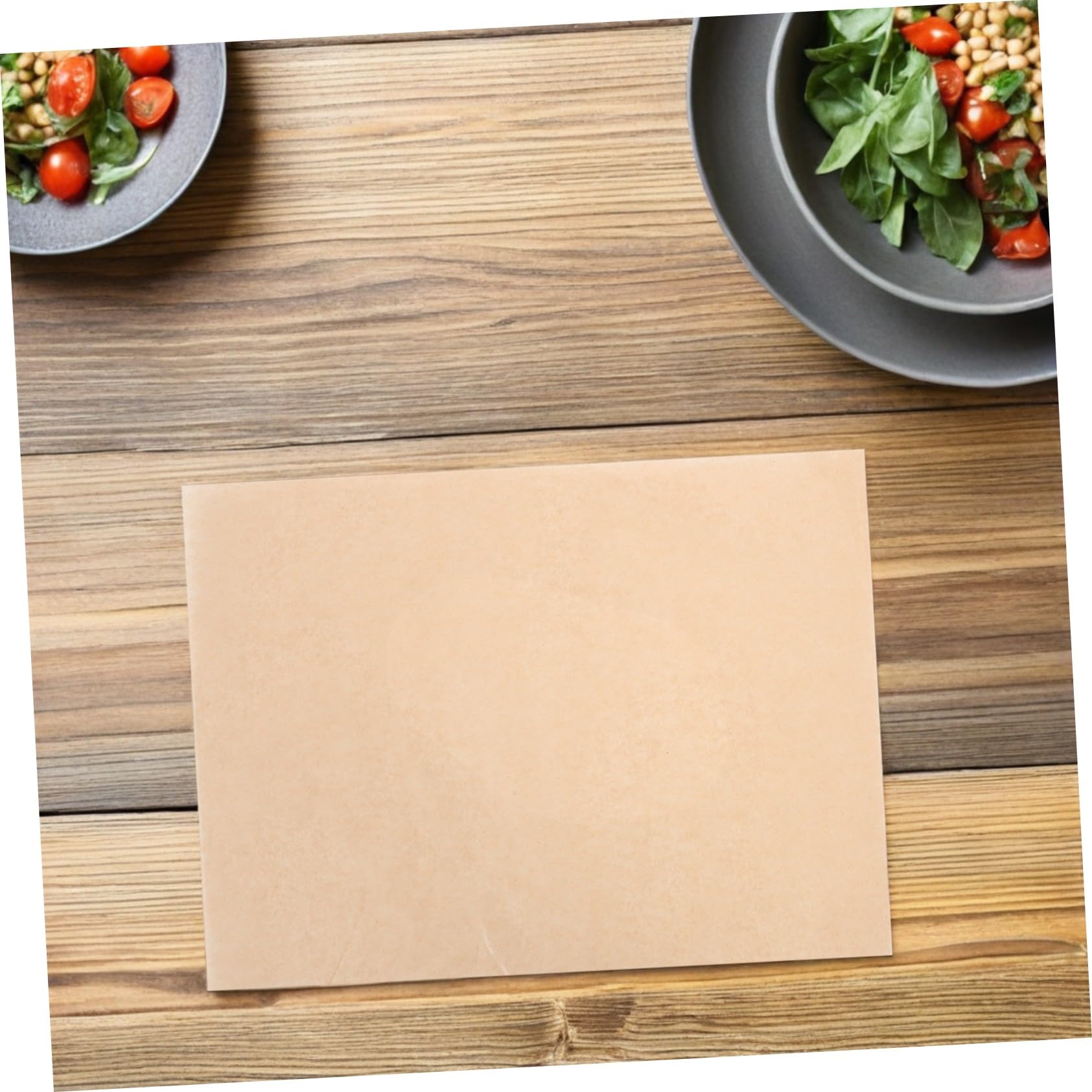 ABOOFAN 300 Stck. Silikonpapier backen Pergamentpapier zum Kochen Wiederverwendbarer Ofenauskleidung BBQ Pergament Liner Dampfablett -Liner ungebleichtes Pergamentpapier Hellbraun