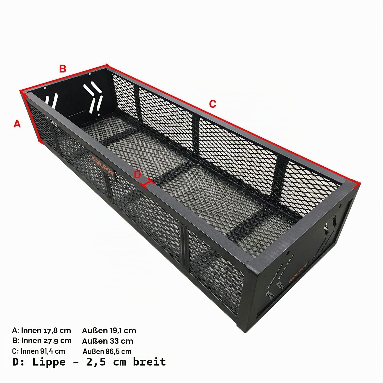 Kolpin 53360 ATV-Frontgepäckträger, Schwarz